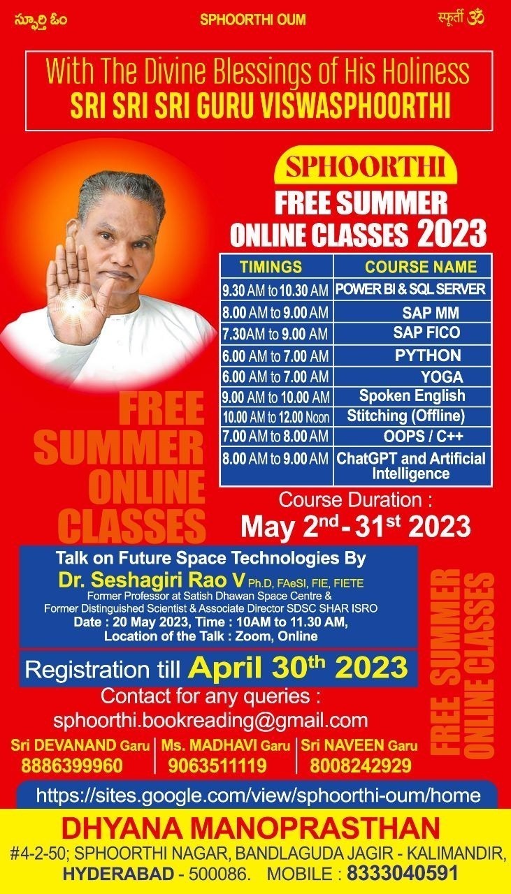 Free Online classes May2023